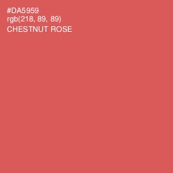 #DA5959 - Chestnut Rose Color Image